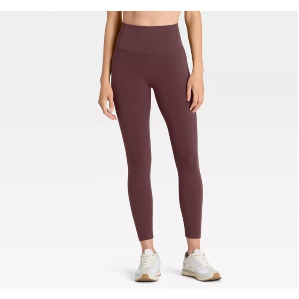 All in Motion Dynamic Flex 7/8 Leggings Womens S Brown High Rise NWT